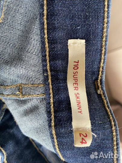 Джинсы levis 710 super skinny