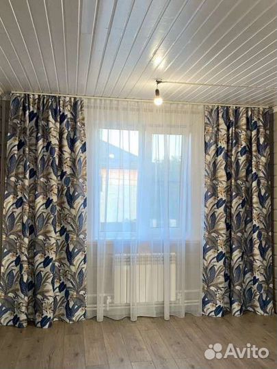 Шторы новые комплект 3 метра(2шт по 1.5 м) плотные