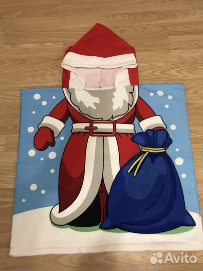 Полотенце пончо новое микрофибра