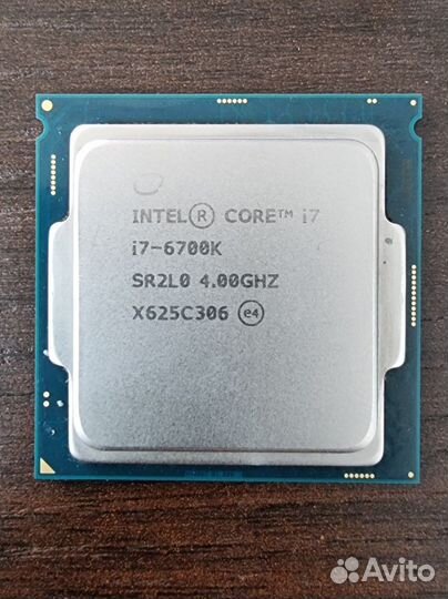Процессор intel core i7 6700k 4/8