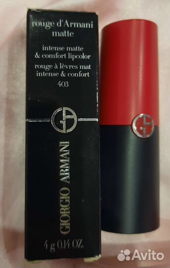 Giorgio armani помада красная