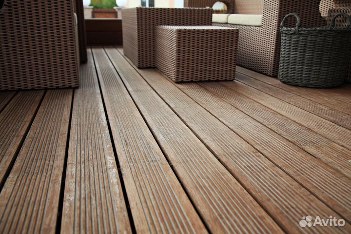 Террасная доска лиственница 28x115x4000 мм сорт BC