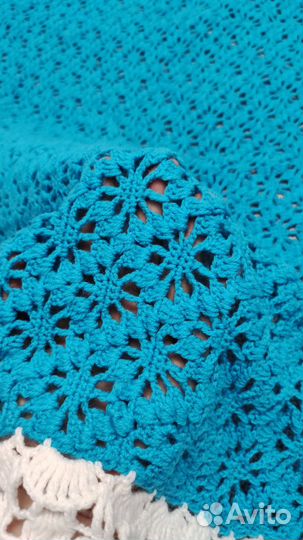 Детский ажурный плед/шаль для взрослых