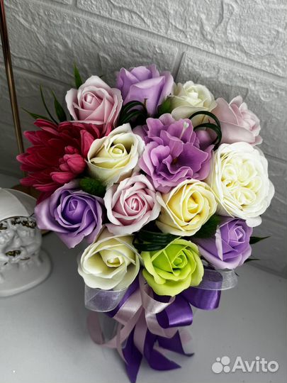 Букет цветов из мыла к 8 марта