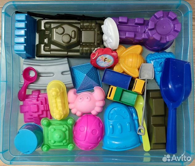 Кинетический песок с формочками