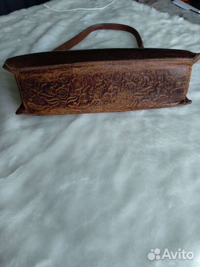 Сумка натуральная кожа СССР. Винтаж