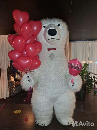 Белый мишка поздравление