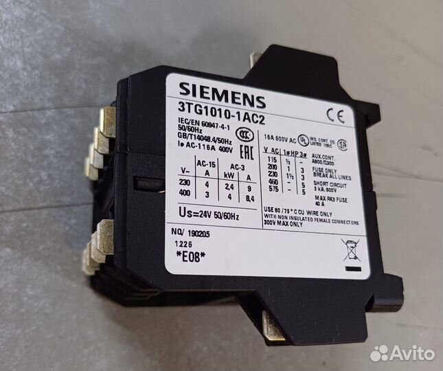 Контактор 3TG1010-1AC2 siemens