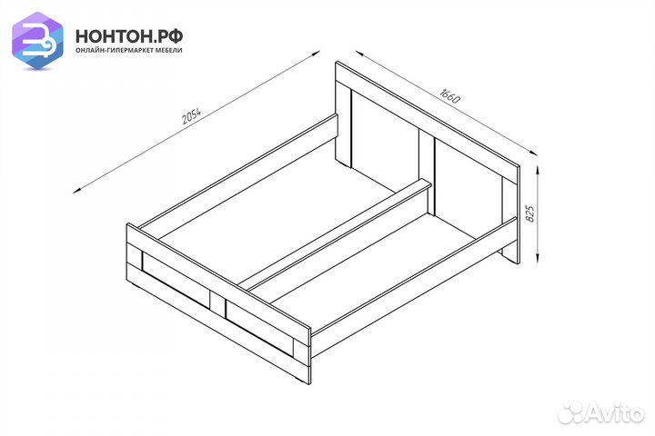 Кровать двуспальная Сириус белая
