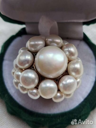 Кольцо с жемчугом