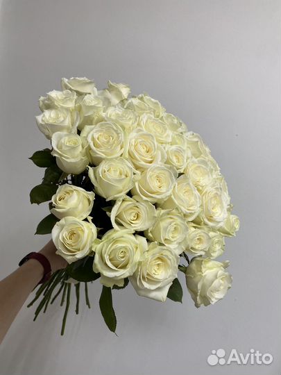 Букет из 39 белых роз