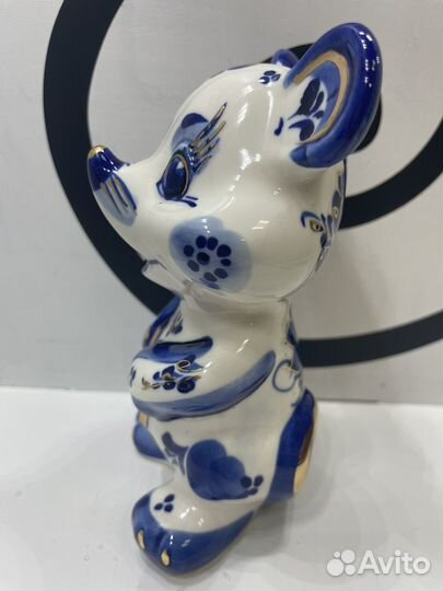 Фигурка мышки / Гжель