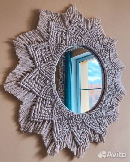 Зеркало макраме