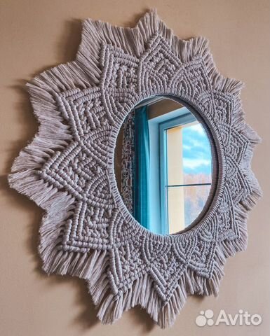 Зеркало макраме