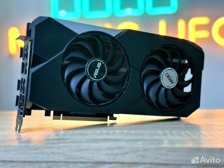 Видеокарта asus RTX 3070 Dual V2 OC (LHR) +Скупка