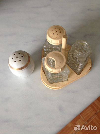 Кухонный набор для чая, кофе и сахара на подставке