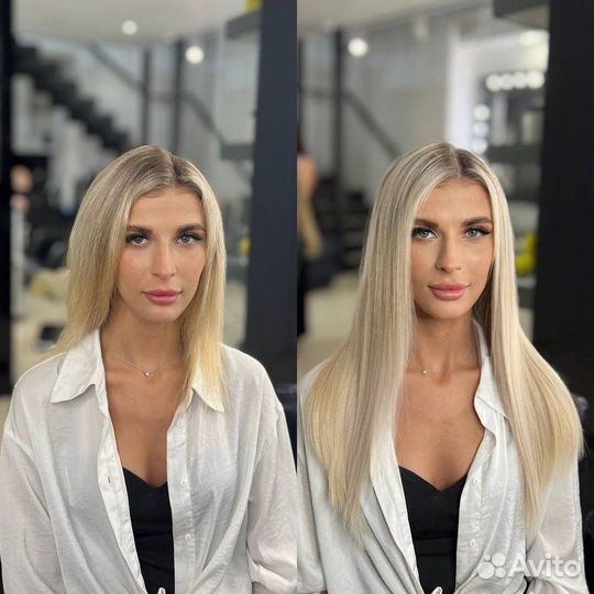 Безопасное и невидимое наращивание длинных волос