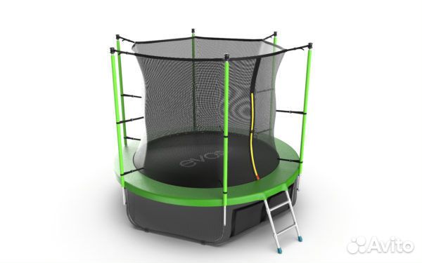 Батут EVO jump Internal 8ft (Green) + нижняя сеть