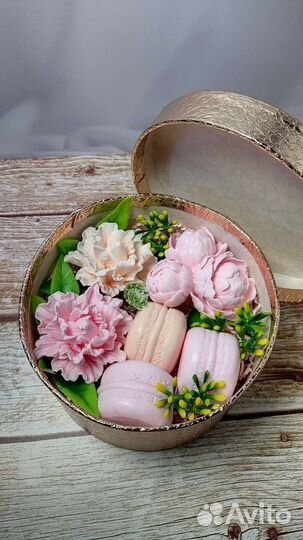 Подарочный бокс/ Мыло ручной работы/ Вес 306 гр