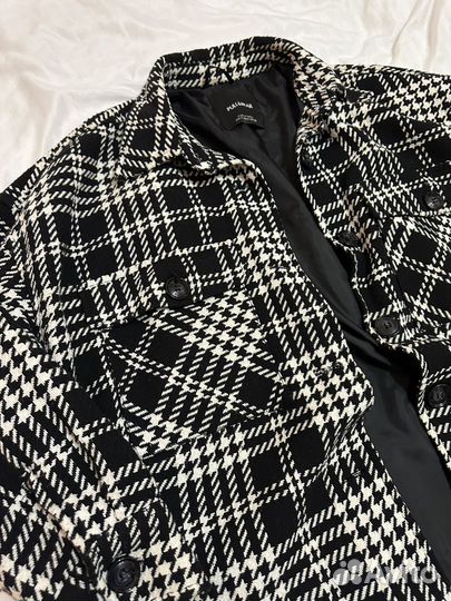 Куртка рубашка в клетку pull&bear
