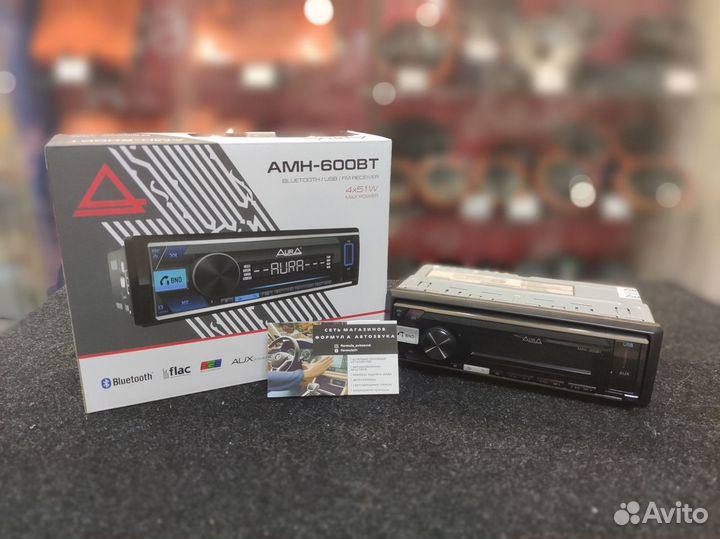 Aura AMH 600BT 1din магнитола