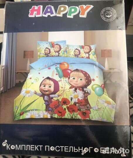 Детское постельное белье Маша и медведь