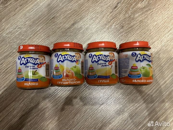 Фруктовое пюре агуша