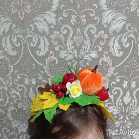 Ободок осень, осенний венок на голову