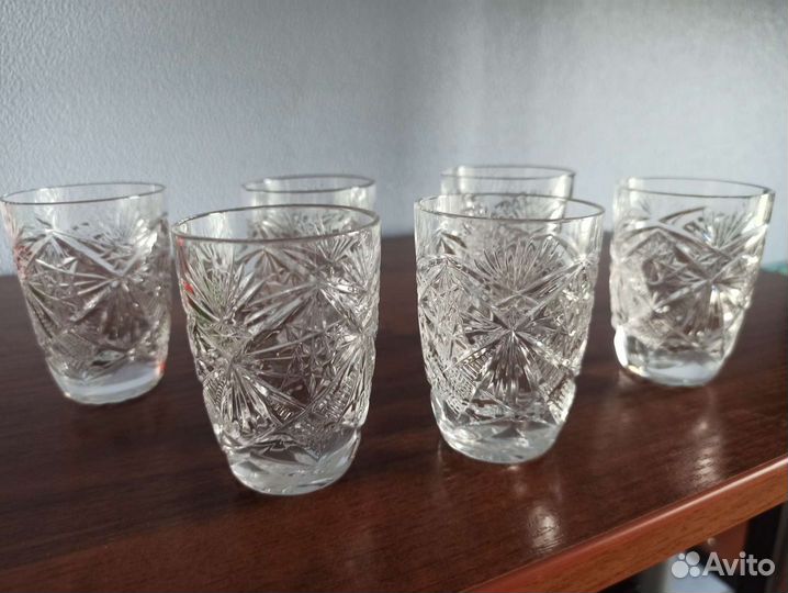 Графин хрустальный со стопками СССР, лзхс