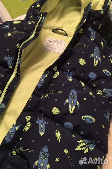 Зимний комбинезон для мальчика 74