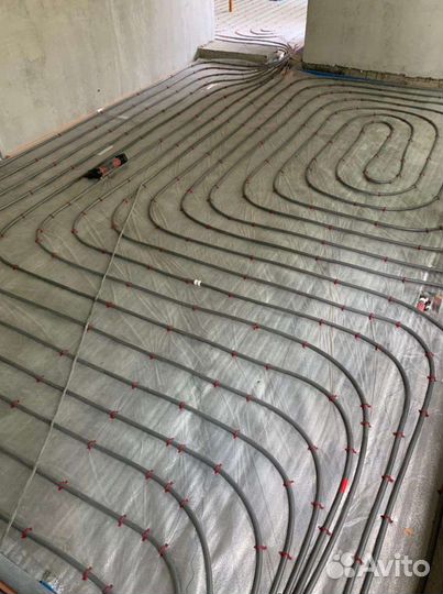 Монтаж отопление водоснабжение теплый пол