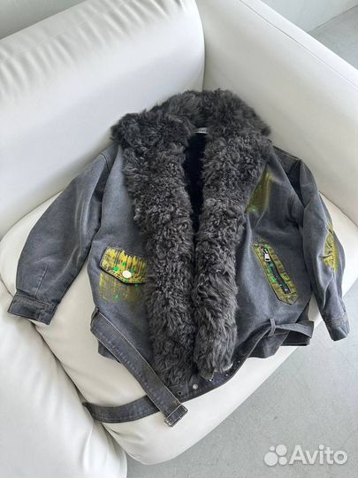 Джинсовая куртка женский