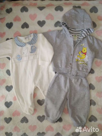 Вещи пакетом на мальчика с 0-9 месяцев