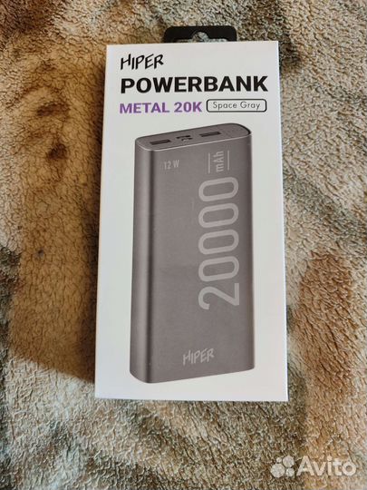 Внешний аккумулятор hiper metal 20K, 20000мAч