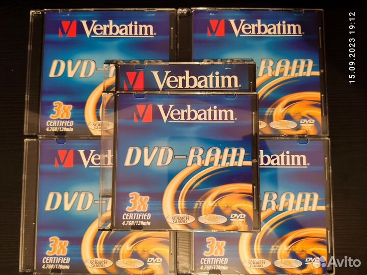 Диски Verbatim DVD-RAM, DVD-R