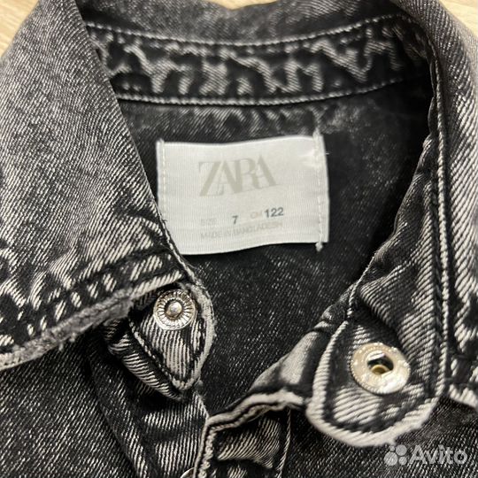 Рубашки джинсовые zara
