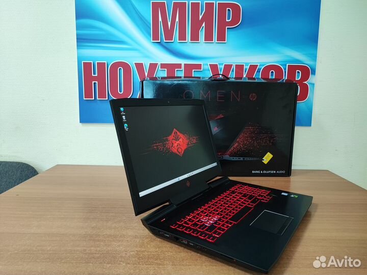 Мощный игровой ноутбук HP omen 17 дюймов