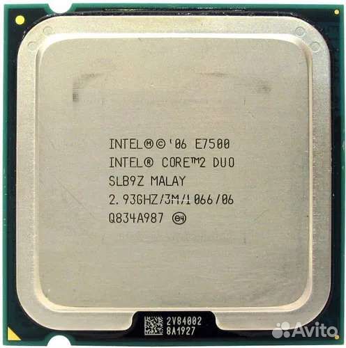 Процессор Intel Core2 Duo E7500