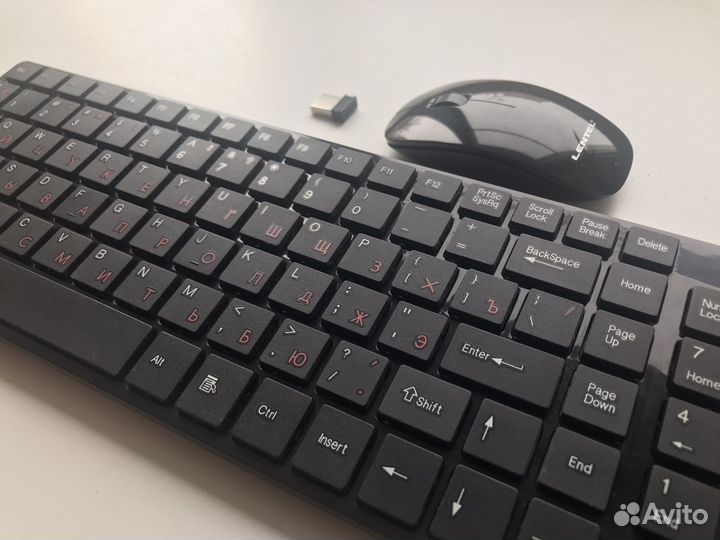 Беспроводная клавиатура и мышь lentel