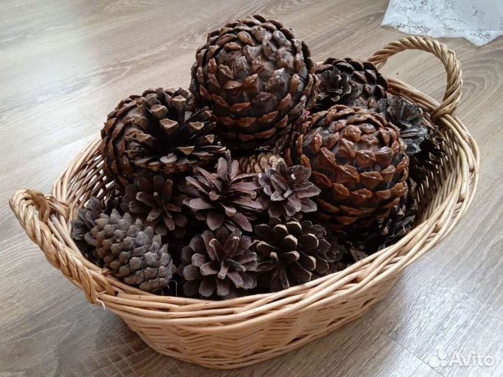 Ёлочные игрушки. Шишки для интерьера