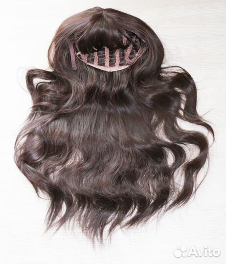 Парик женский длинный каштановый (волосы искусств)