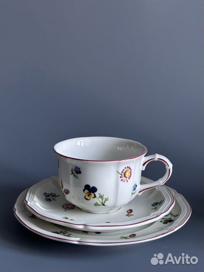 Чайное три Villeroy&Boch, серия Petit Fleur