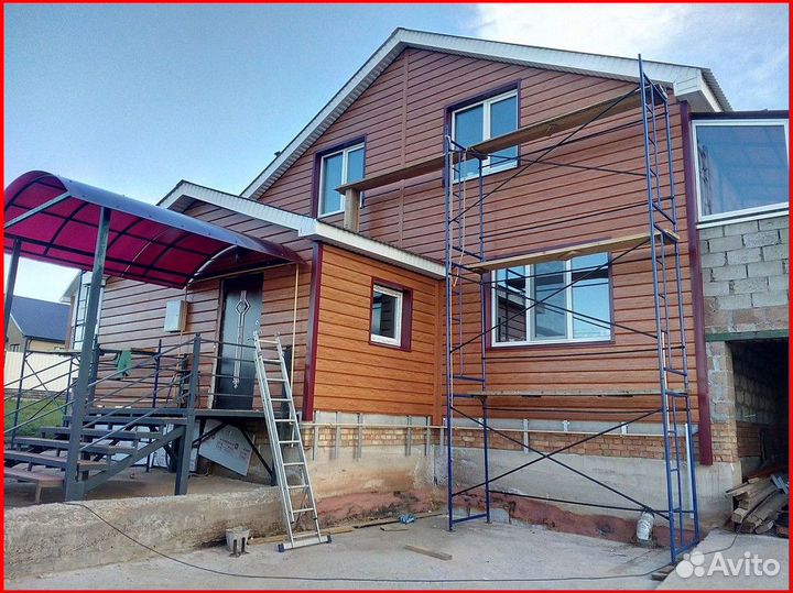 Фасад дома из сайдинга