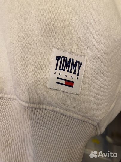 Толстовка кроп худи tommy jeans