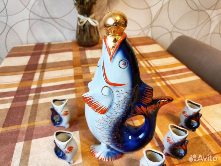 Коньячный набор рыбки СССР