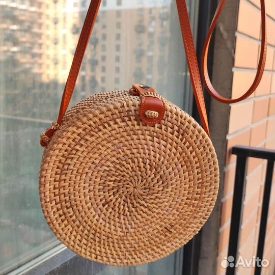 Сумка бали плетеная из соломы