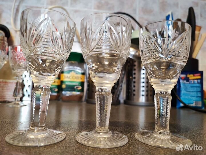 Наборы хрустальные бокалы СССР