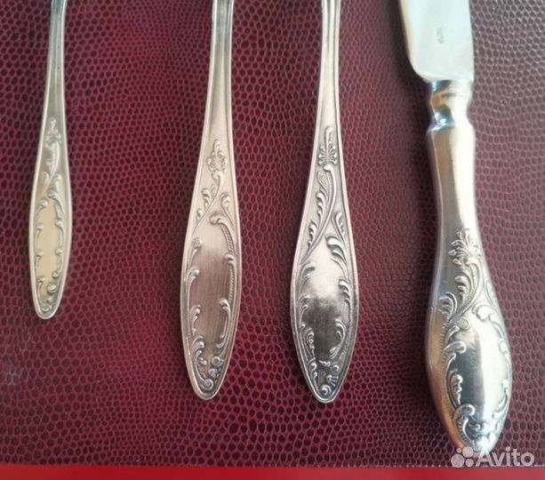 Столовый набор мельхиор СССР Олимпиада 80