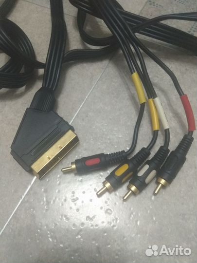Кабели для видео Scart - 4 RCA золочёный