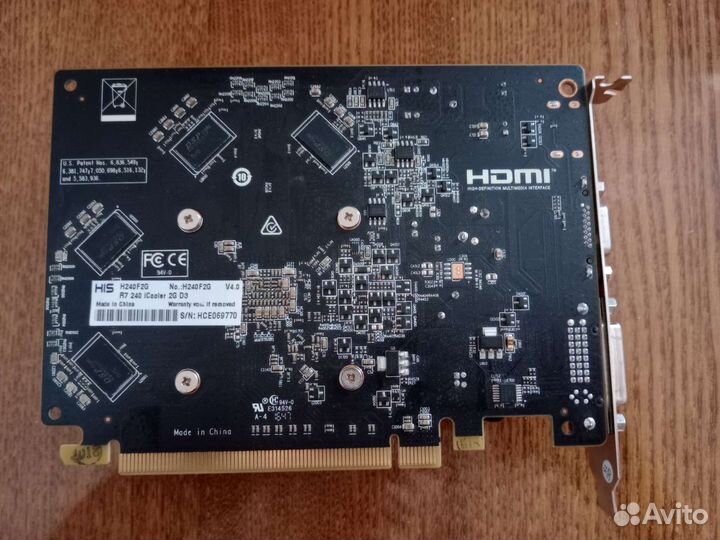 Видеокарта Radeon R7 240 HIS iCooler PCI-E 2048Mb
